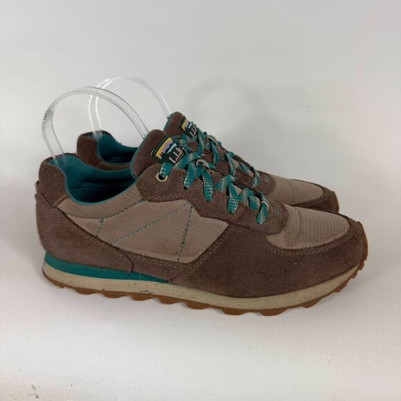 L.L. Bean Katahdin Hiking Sneakers Women's 9 Brown Suede Lace-Up Low Top Classic - Picture 2 of 10